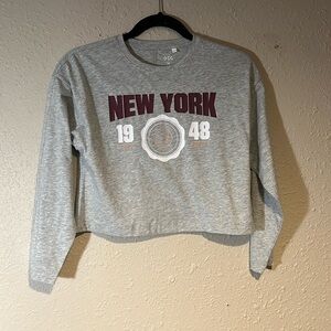 NWOT DSG long sleeve basketball all cropped top for girls